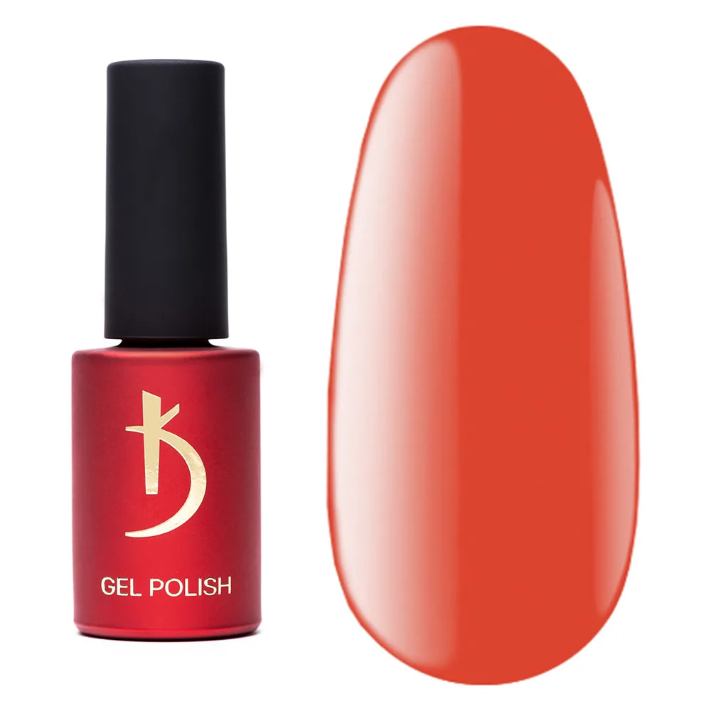 Kodi Professional Red R 01 Gel Polish bottle and color swatch