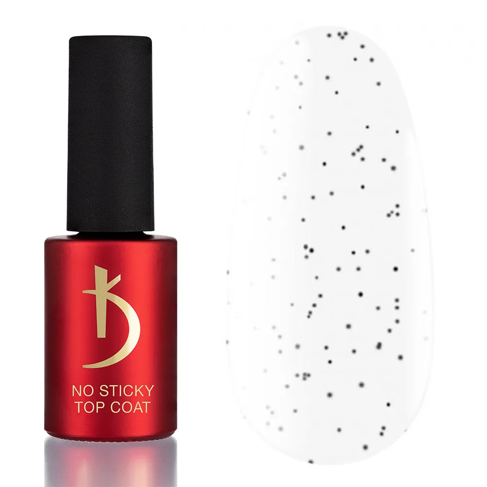 Kodi Professional ART No Wipe Top Coat No. 02 bottle and decorative glossy finish swatch