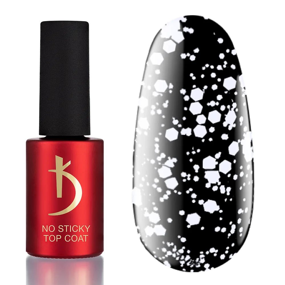 Kodi Professional ART No Wipe Top Coat No. 04 bottle and decorative glossy finish swatch