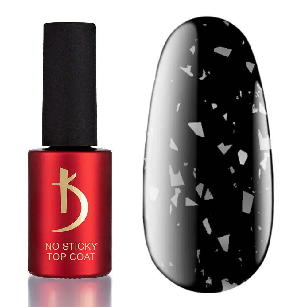 Kodi Professional ART No Wipe Top Coat No. 05 bottle and decorative glossy finish swatch