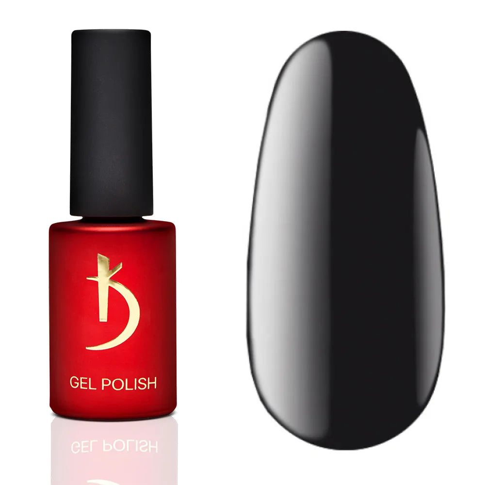 Kodi Professional Black & White BW 101 Gel Polish bottle and color swatch