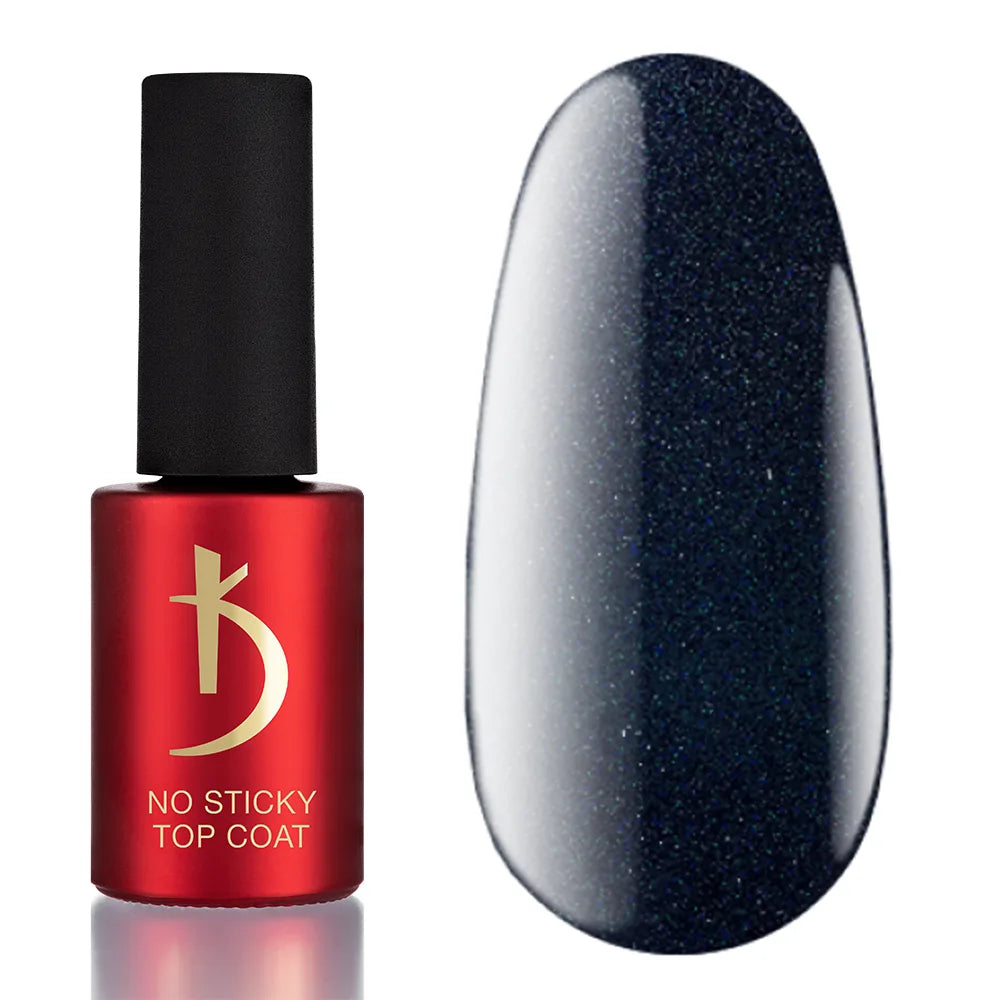 Kodi Professional ART No Wipe Top Coat No. 10 bottle and decorative glossy finish swatch