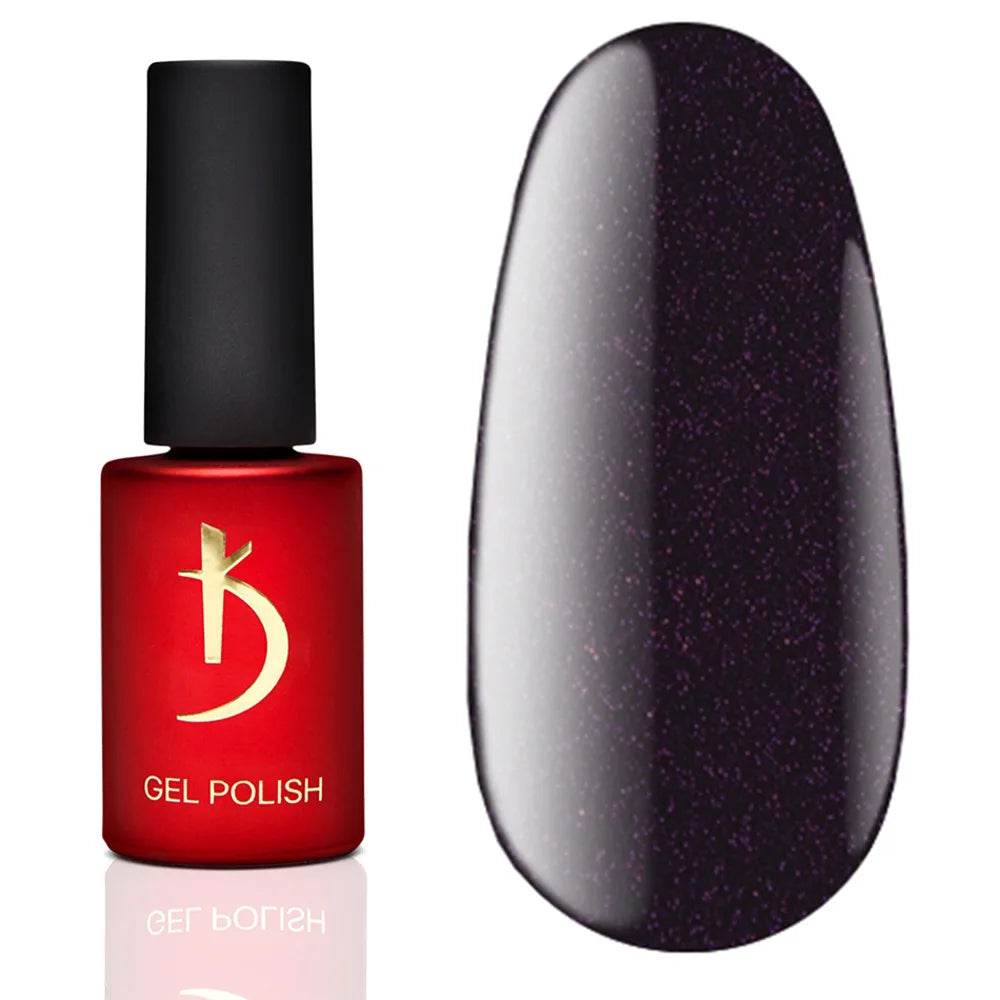 Kodi Professional Black & White BW 110 Gel Polish bottle and color swatch