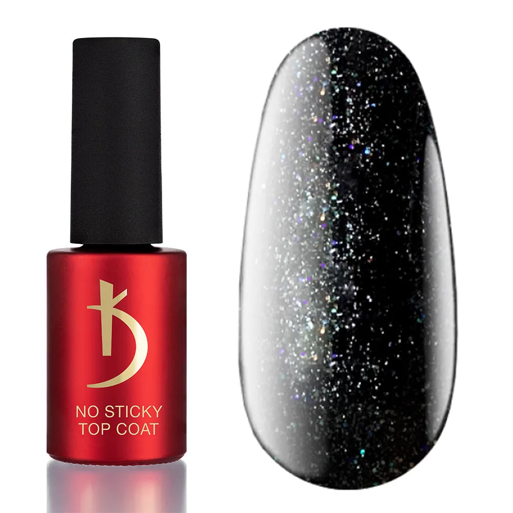 Kodi Professional ART No Wipe Top Coat No. 11 bottle and decorative glossy finish swatch