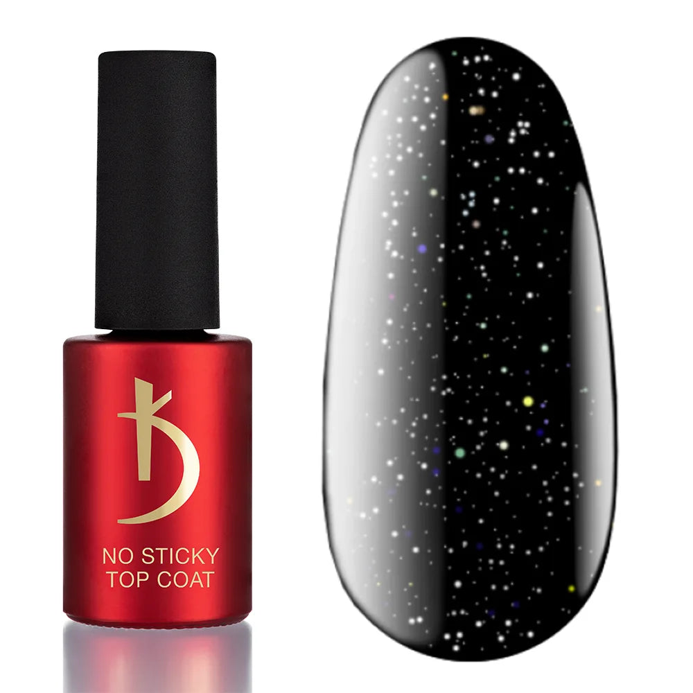 Kodi Professional ART No Wipe Top Coat No. 12 bottle and decorative glossy finish swatch