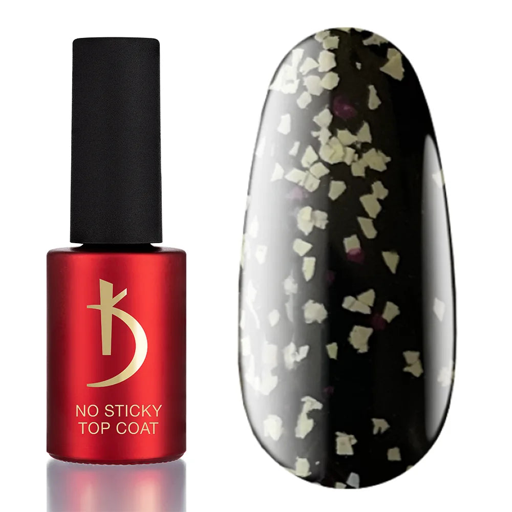 Kodi Professional ART No Wipe Top Coat No. 14 bottle and decorative glossy finish swatch