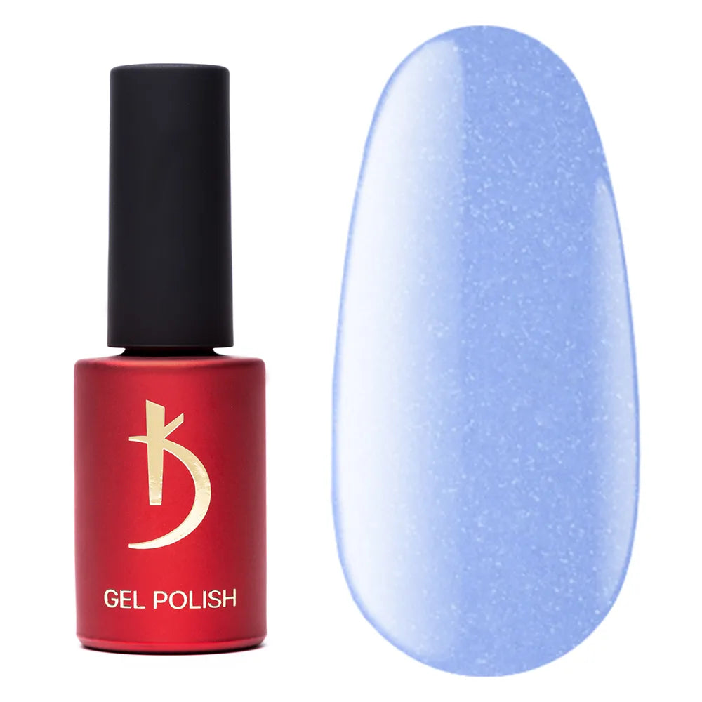 Kodi Professional Blue B 140 Gel Polish bottle and color swatch