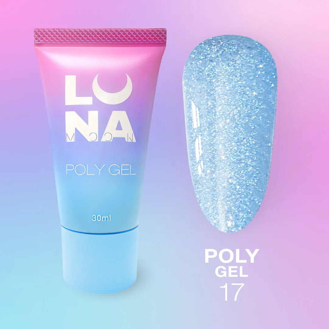 LUNA Poly Gel 30ml tube and color swatch