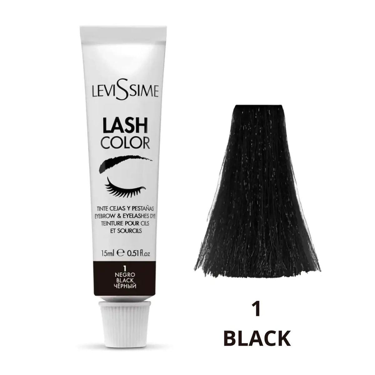 LeviSsime Lash Color No. 1 Black, 15ml