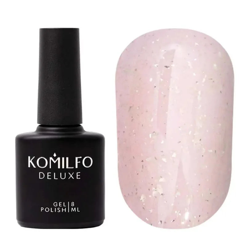 Komilfo Potal Foil Flake Base Gel 8ml HEMA-Free TPO-Free decorative base gel