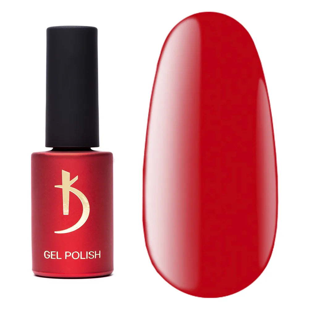 Kodi Professional Red R 20 Gel Polish bottle and color swatch