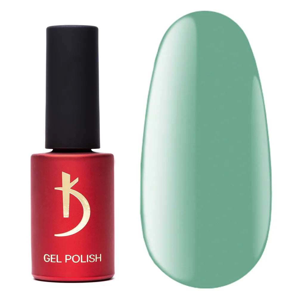Kodi Professional Aquamarine Gel Polish bottle and color swatch
