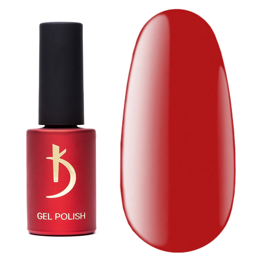Kodi Professional Red R 30 Gel Polish bottle and color swatch