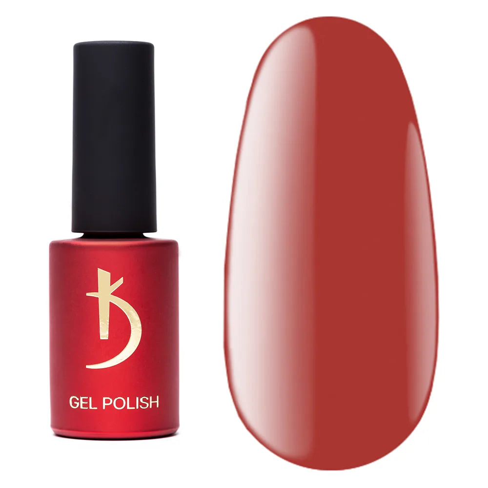 Kodi Professional Red R 40 Gel Polish bottle and color swatch