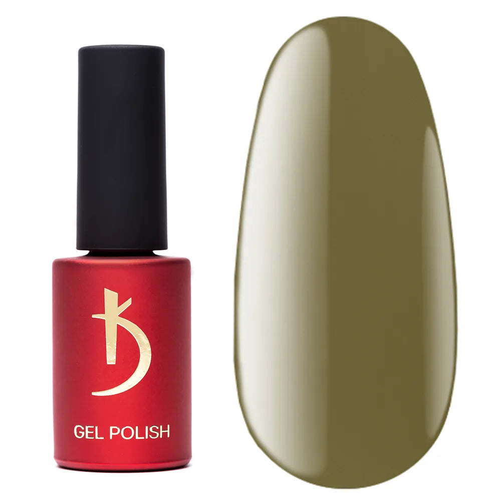 Kodi Professional Green & Yellow GY 44 Gel Polish bottle and color swatch