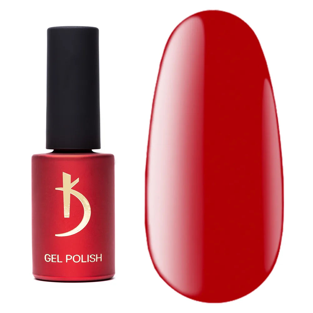 Kodi Professional Red R 45 Gel Polish bottle and color swatch