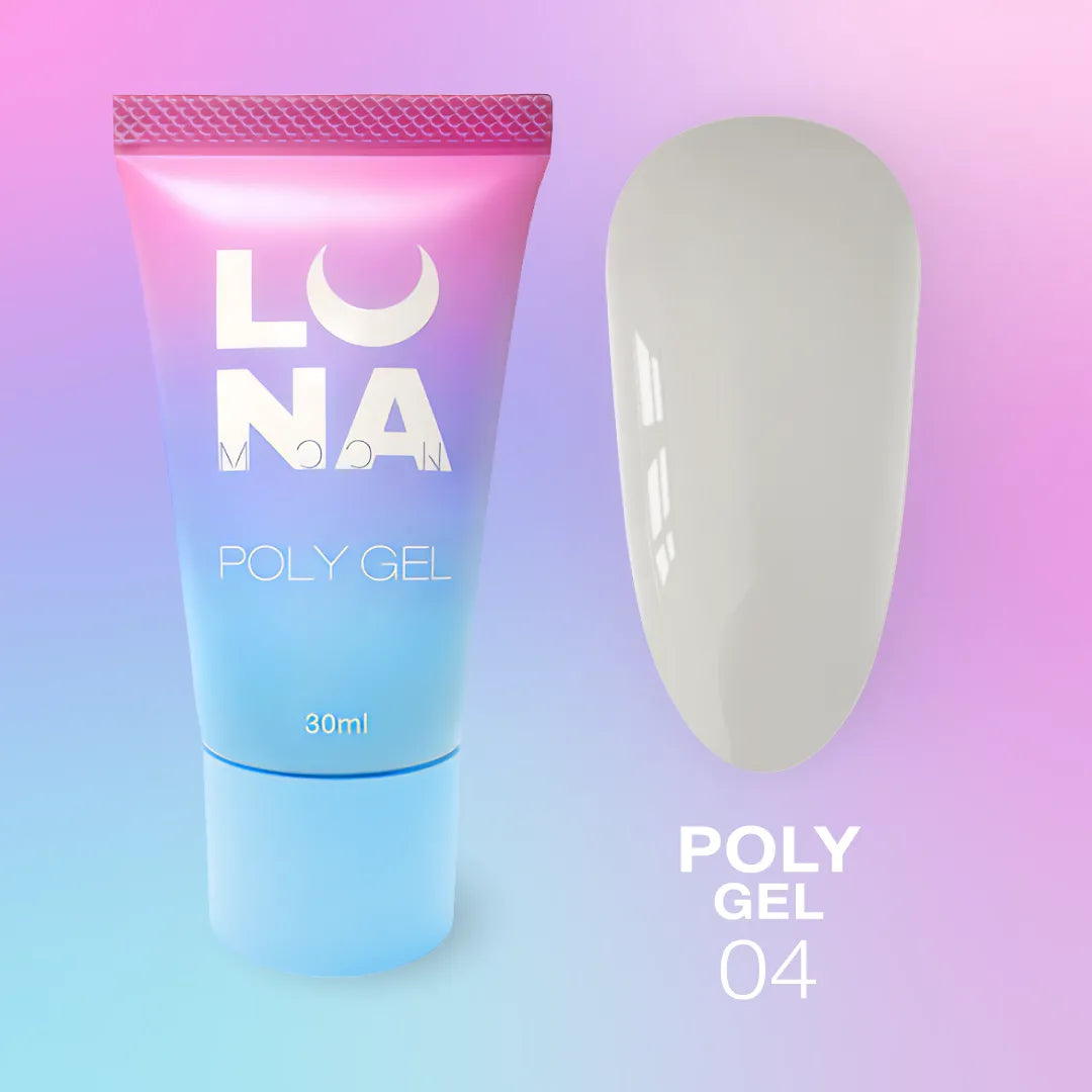 LUNA Poly Gel 30ml tube and color swatch