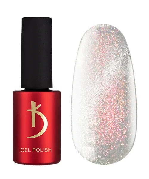 Kodi Professional Cat Shine GG 01 Cat Eye Gel Polish bottle and magnetic effect swatch