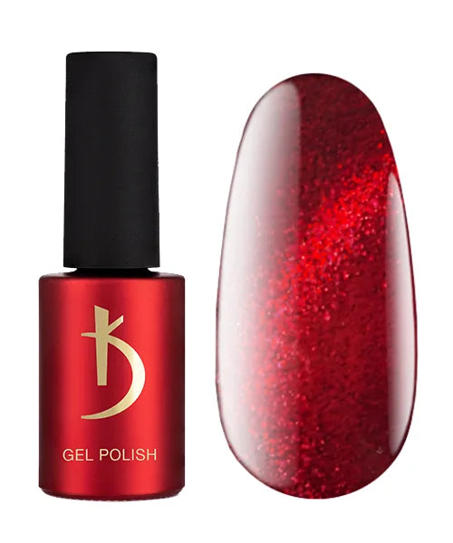 Kodi Professional Cat Shine CS 24 Cat Eye Gel Polish bottle and magnetic effect swatch
