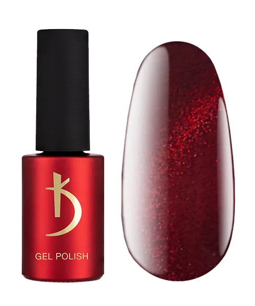 Kodi Professional Cat Shine CS 25 Cat Eye Gel Polish bottle and magnetic effect swatch