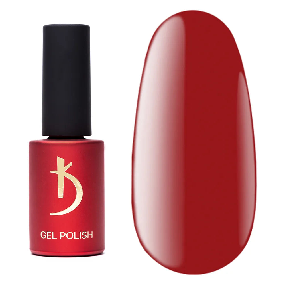Kodi Professional Red R 50 Gel Polish bottle and color swatch