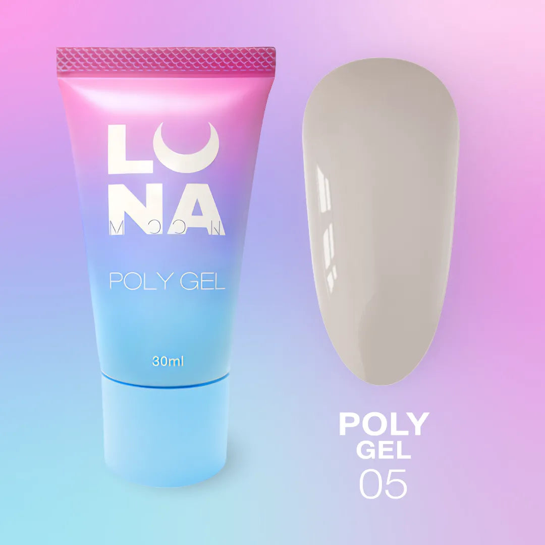 LUNA Poly Gel 30ml tube and color swatch