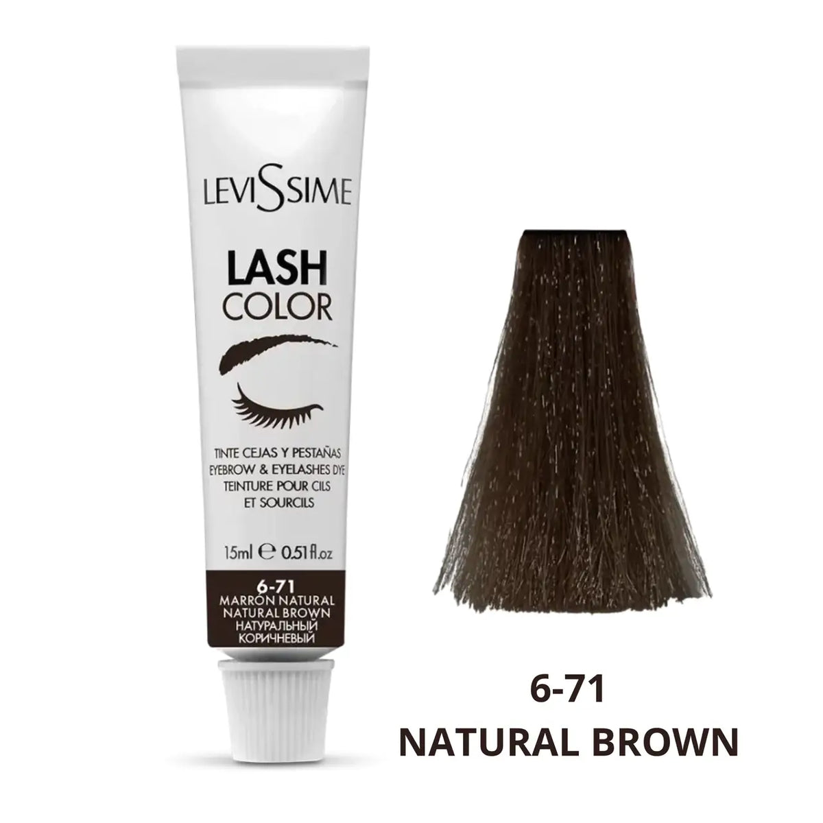 LeviSsime Lash Color No. 6-71 Natural Brown, 15ml