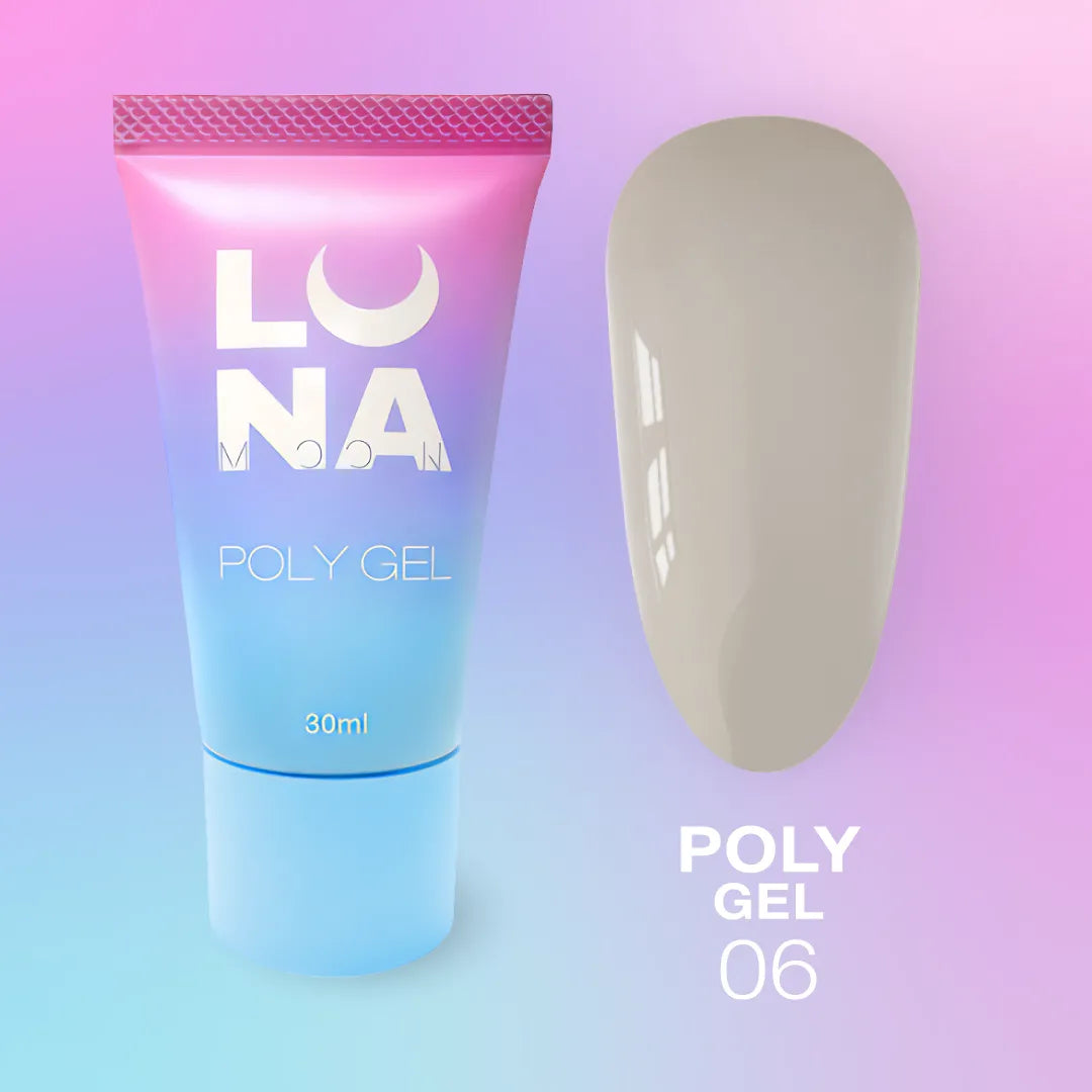 LUNA Poly Gel 30ml tube and color swatch
