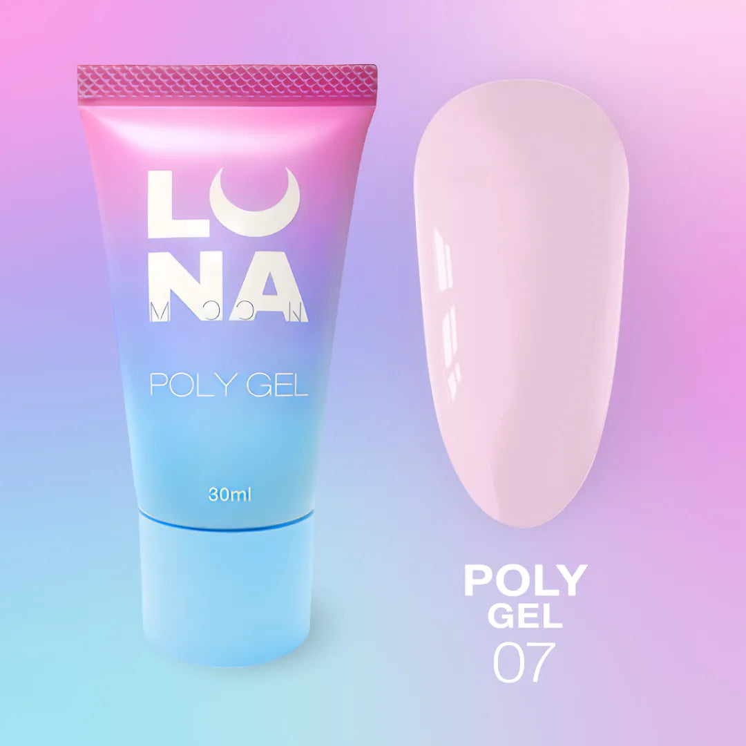 LUNA Poly Gel 30ml tube and color swatch