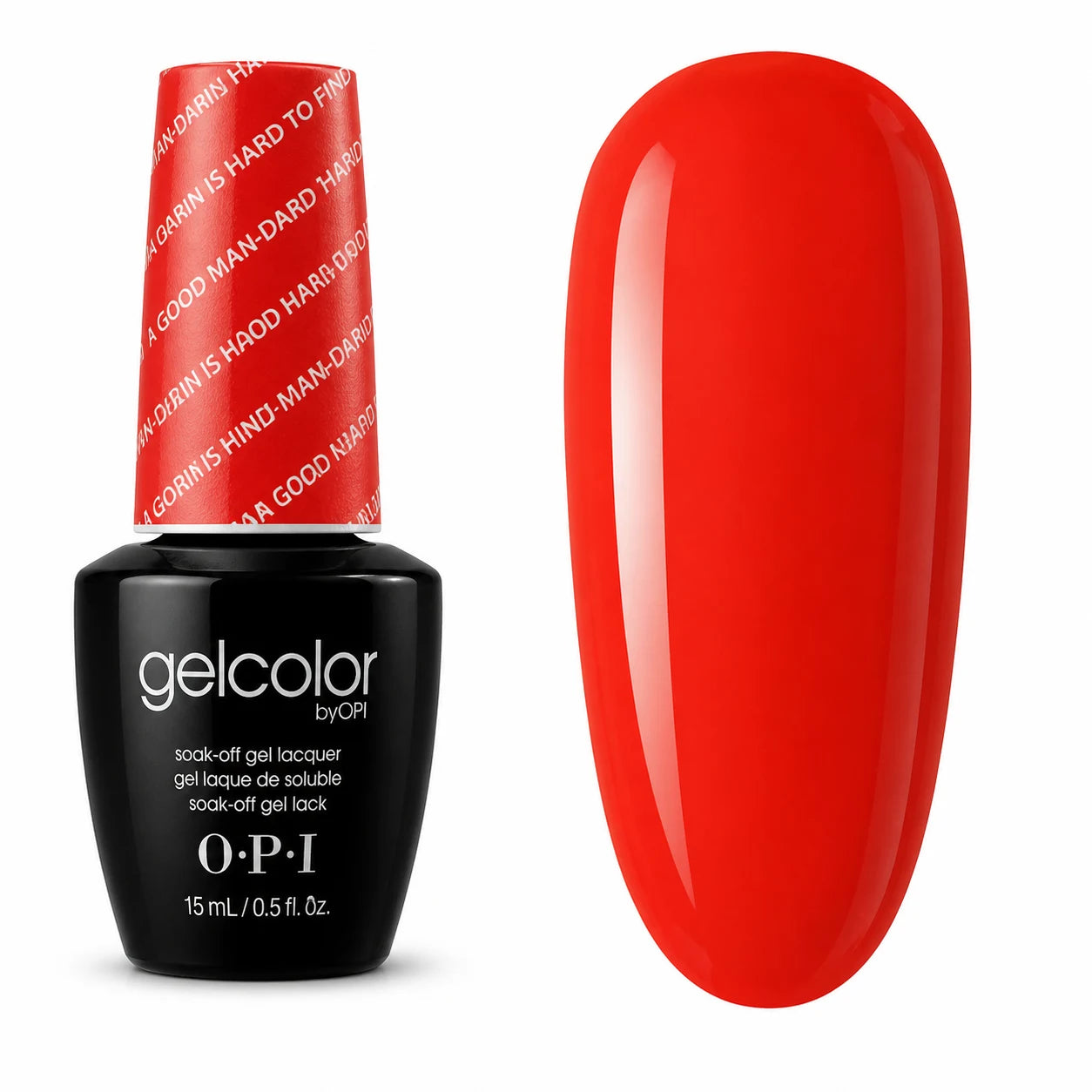 OPI GelColor red gel nail polish shade A Good Man-darin Is Hard To Find