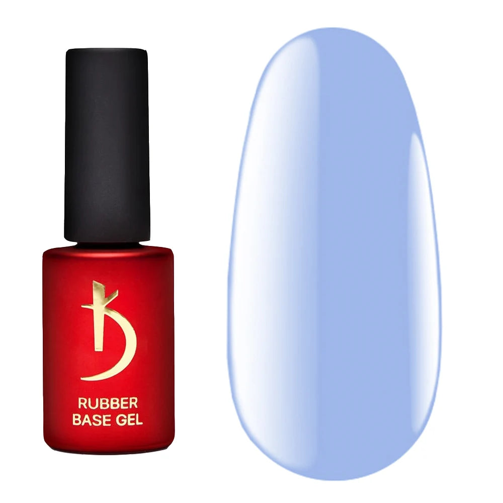 Kodi Professional Color Rubber Base Gel Blue Sky bottle and color swatch
