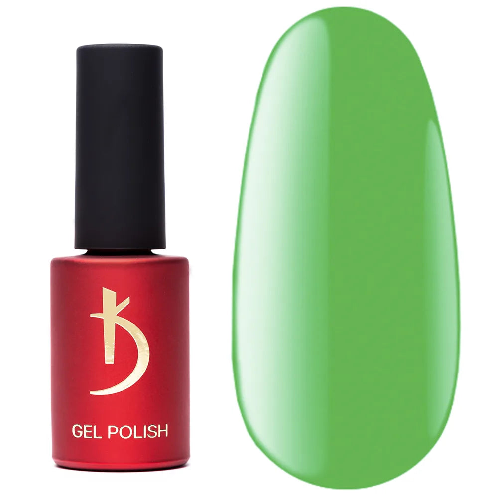 Kodi Professional Bright BR 130 Gel Polish bottle and color swatch