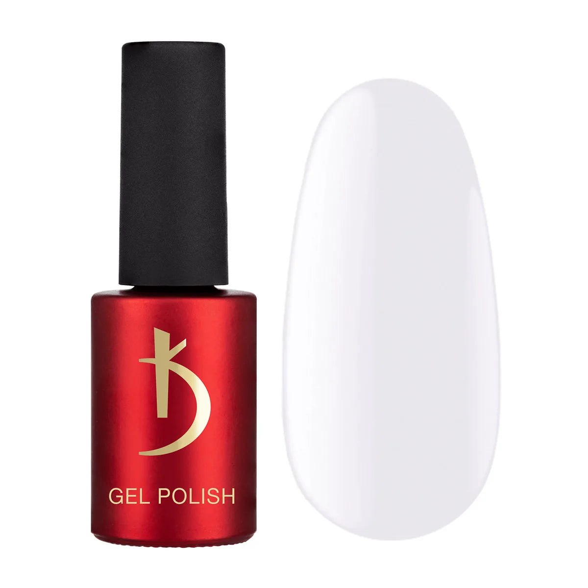 Kodi Professional Black & White BW 20 Gel Polish bottle and color swatch
