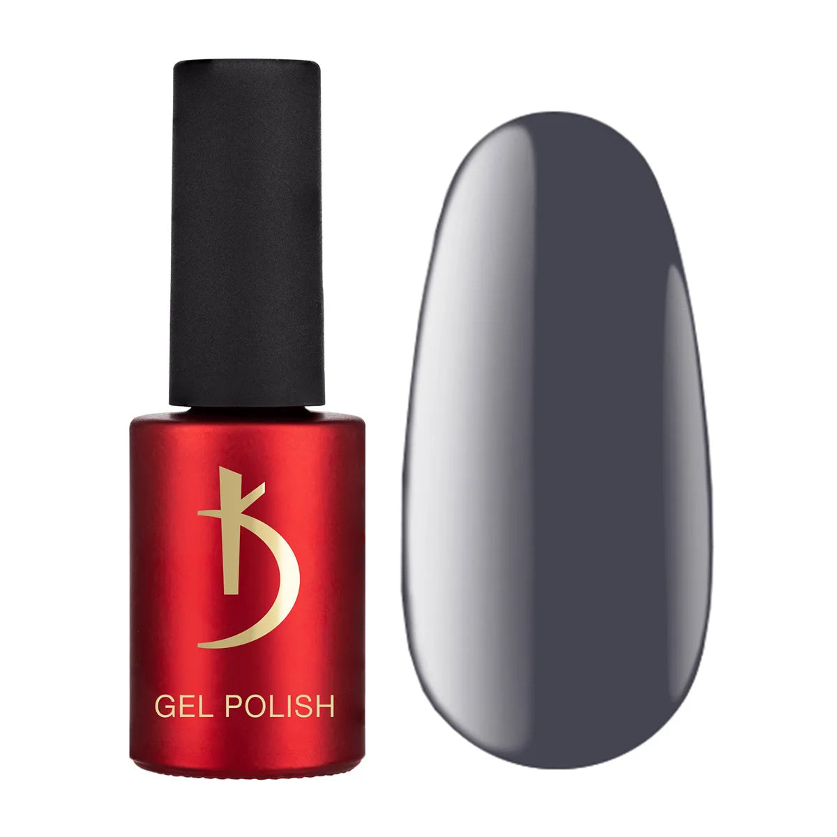 Kodi Professional Black & White BW 80 Gel Polish bottle and color swatch