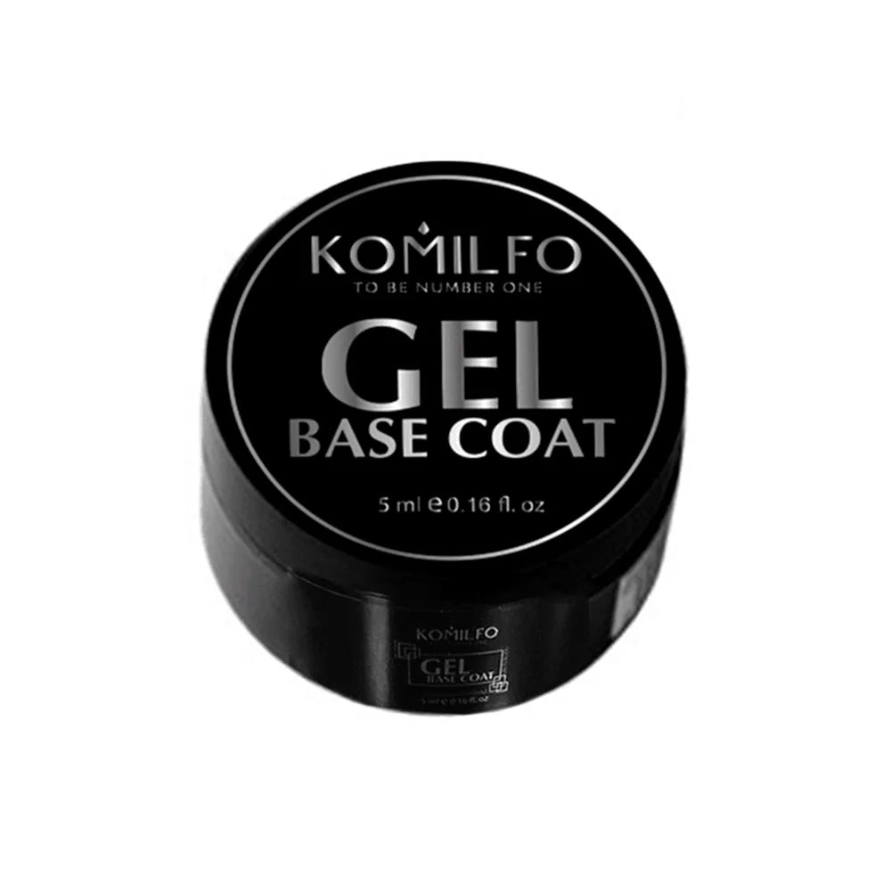 KOMILFO Gel Base Coat 5ml thick professional base-corrector gel for nail alignment