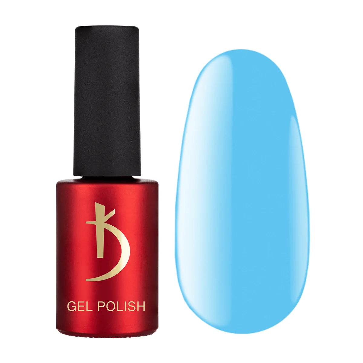 Kodi Professional Blue B 110 Gel Polish bottle and color swatch