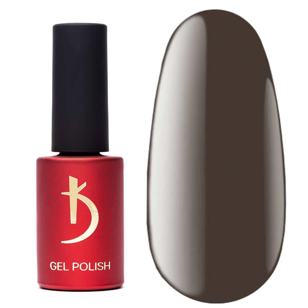 Kodi Professional Cappuccino CN 110 Gel Polish bottle and color swatch