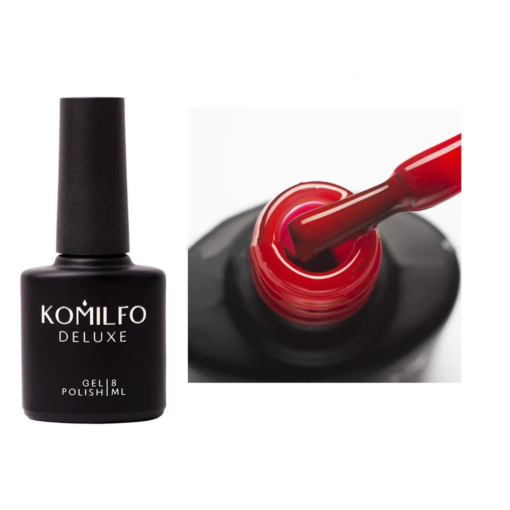 Komilfo Color Base Gel 8ml self-leveling colored base coat with brush