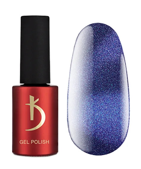 Kodi Professional Cat Shine CS 19 Cat Eye Gel Polish bottle and magnetic effect swatch