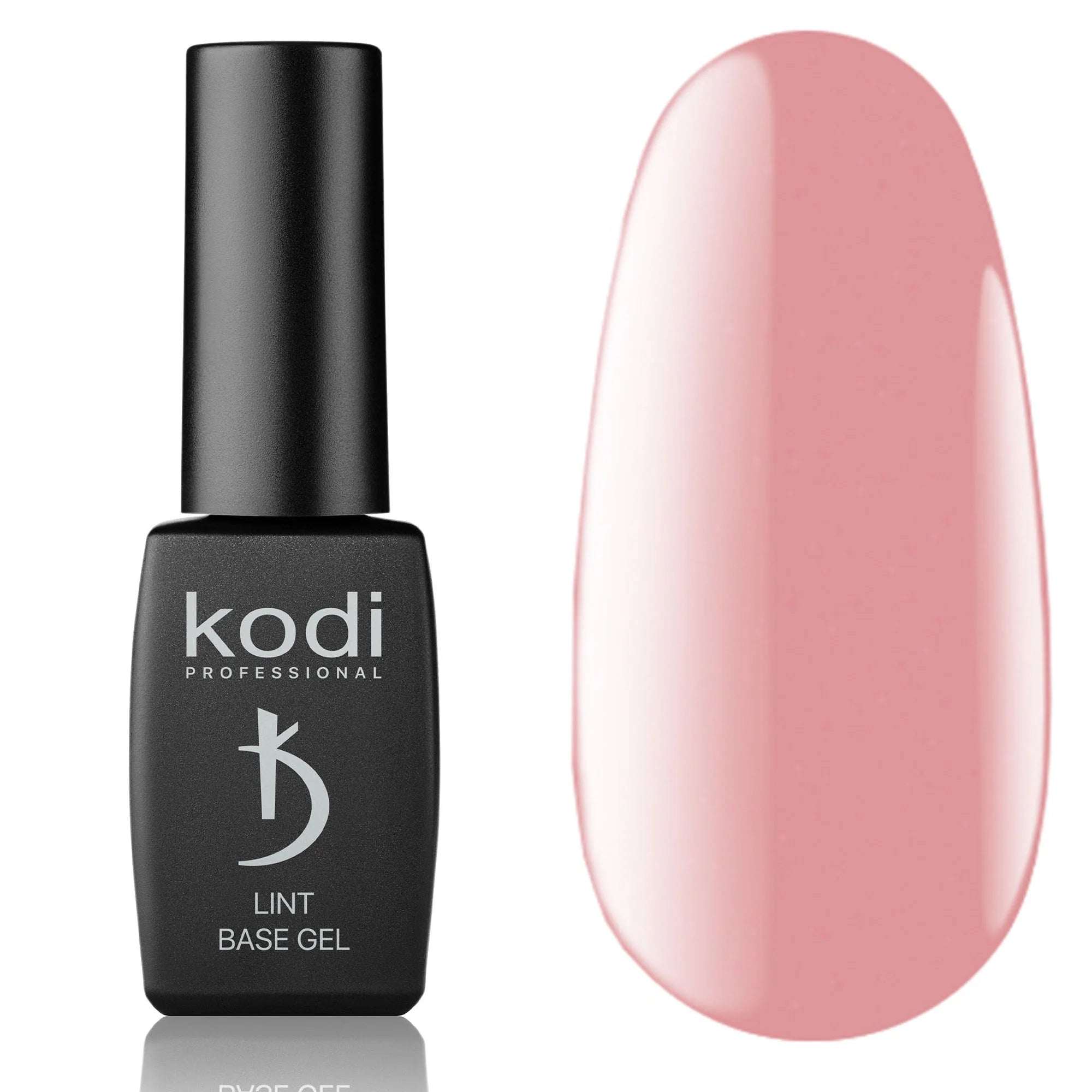Kodi Professional Lint Base Gel Cold Rose bottle and nude color swatch