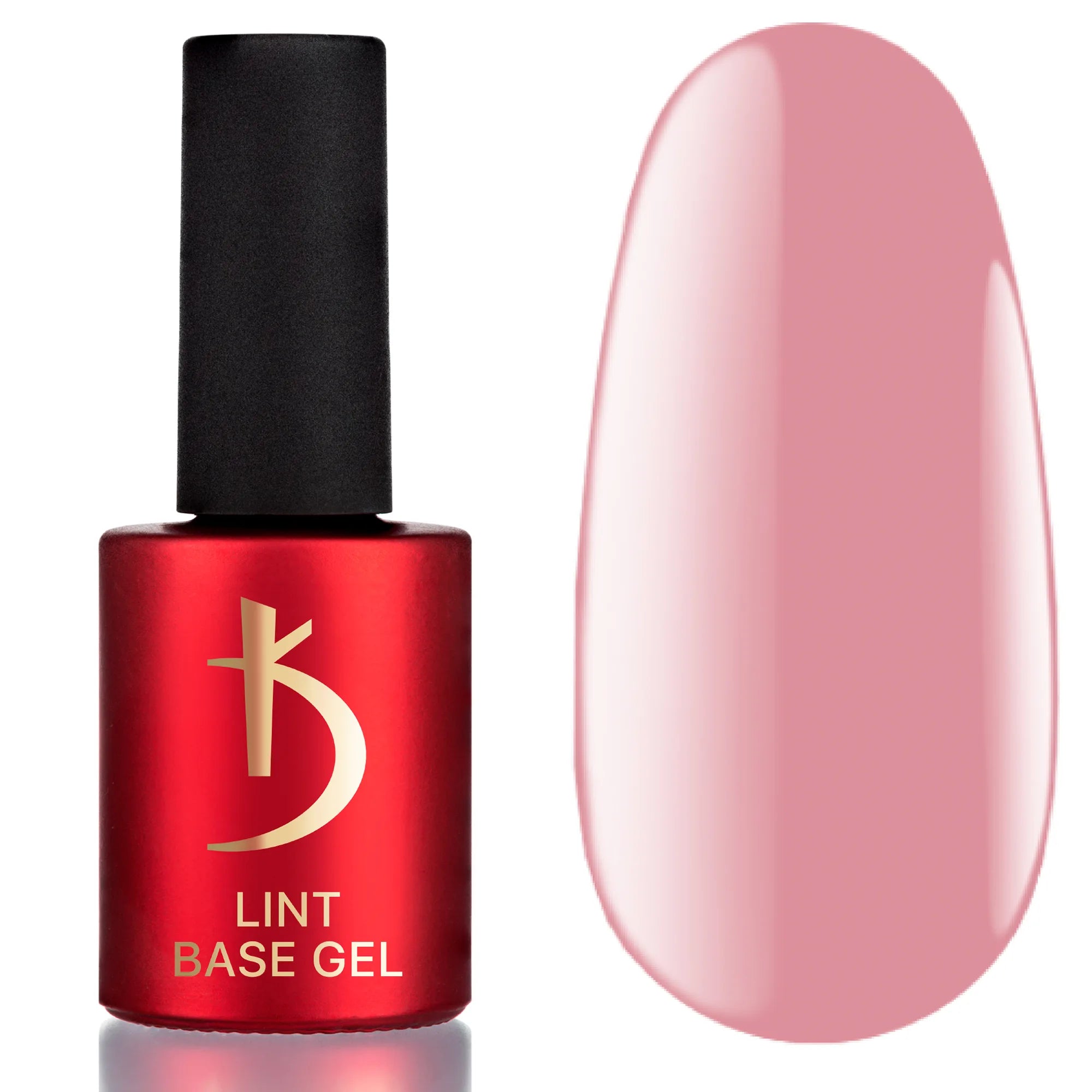 Kodi Professional Lint Base Gel Delicate Rose bottle and nude color swatch