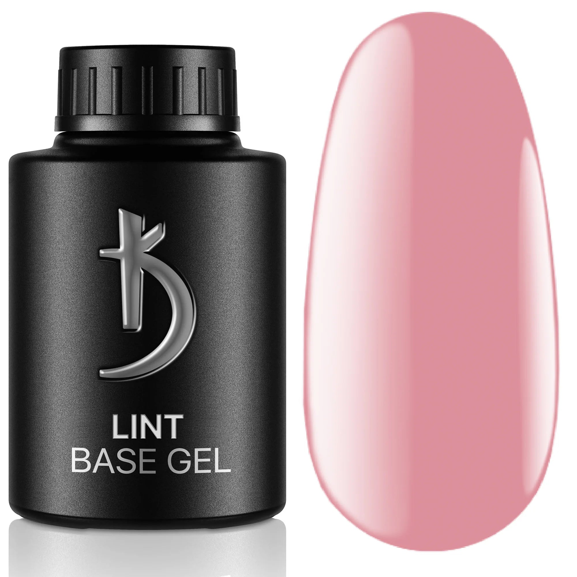 Kodi Professional Lint Base Gel Delicate Rose bottle and nude color swatch