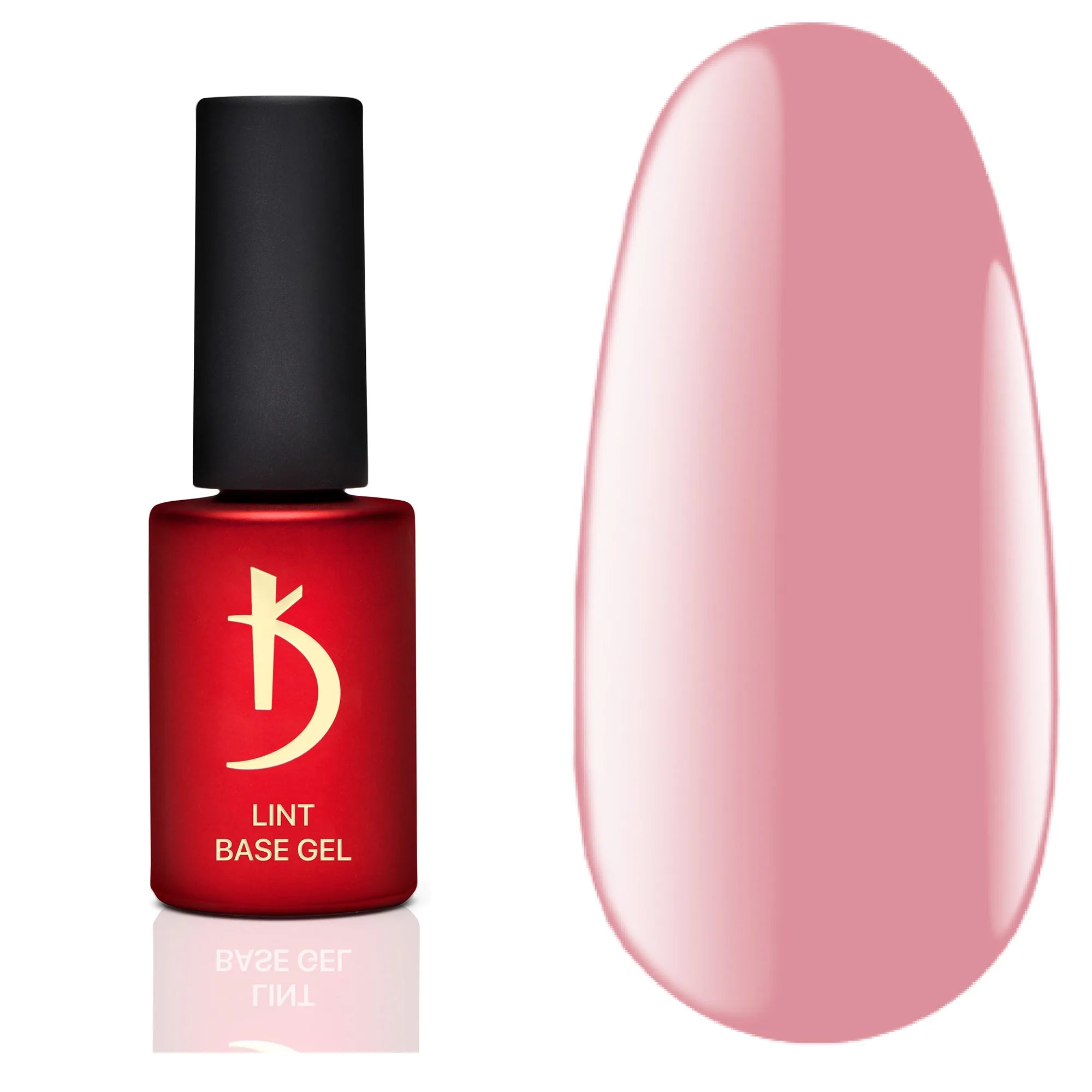 Kodi Professional Lint Base Gel Delicate Rose bottle and nude color swatch