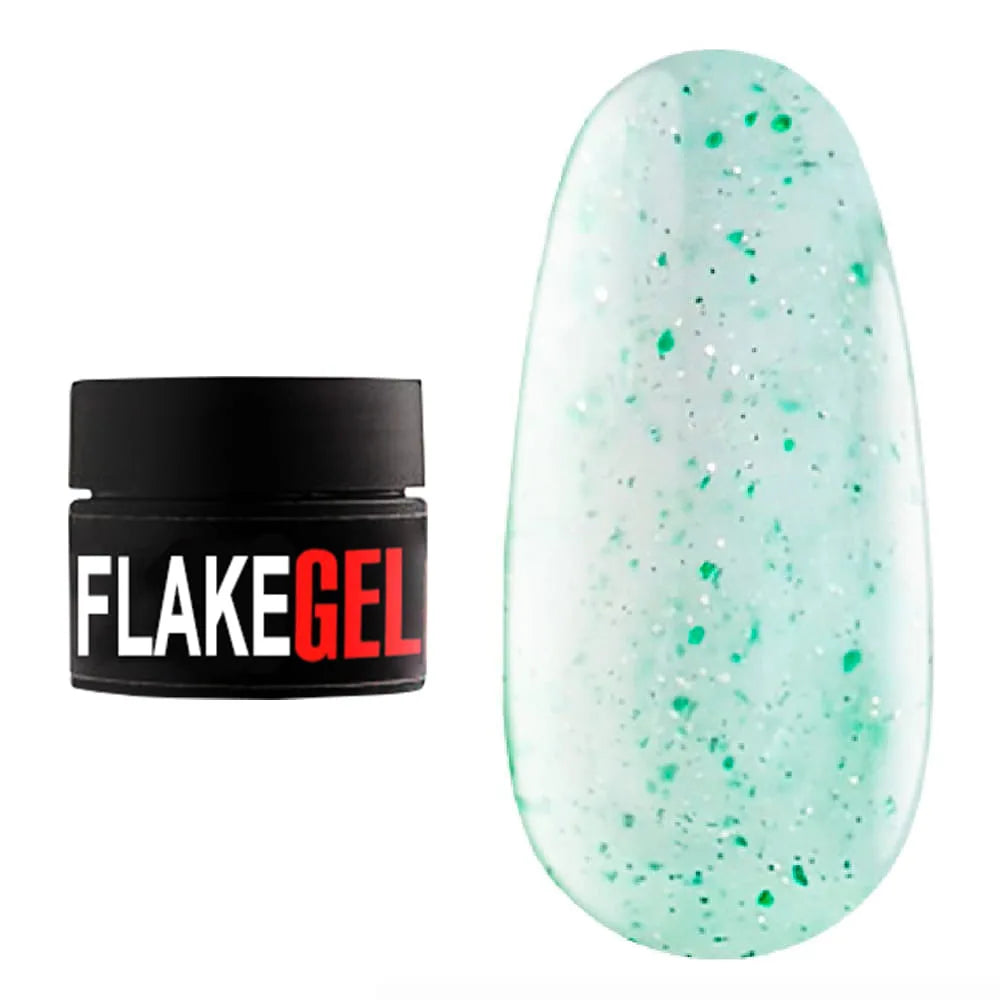 Kodi Professional Flake Gel 05 jar and color swatch