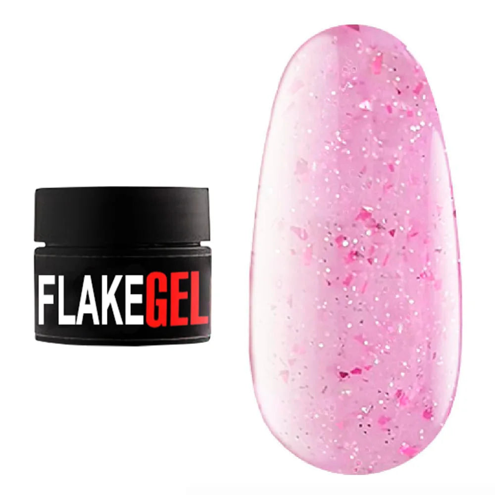 Kodi Professional Flake Gel 08 jar and color swatch