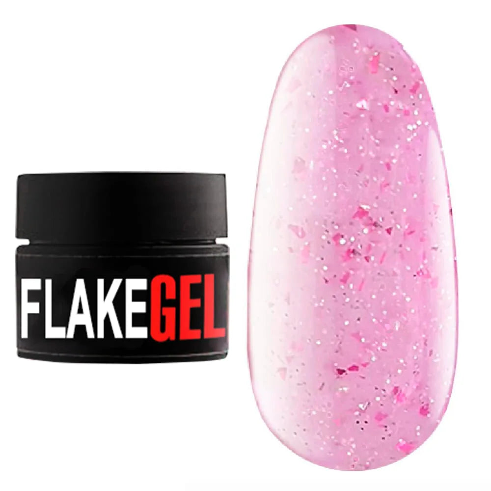 Kodi Professional Flake Gel 08 jar and color swatch