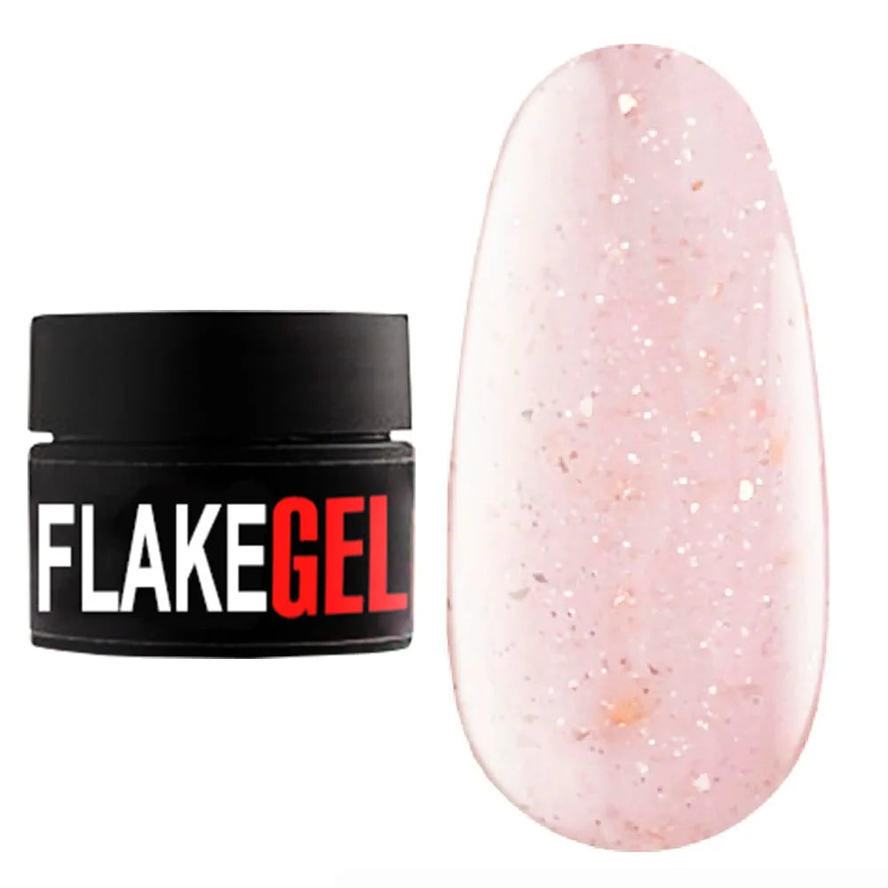 Kodi Professional Flake Gel 09 jar and color swatch