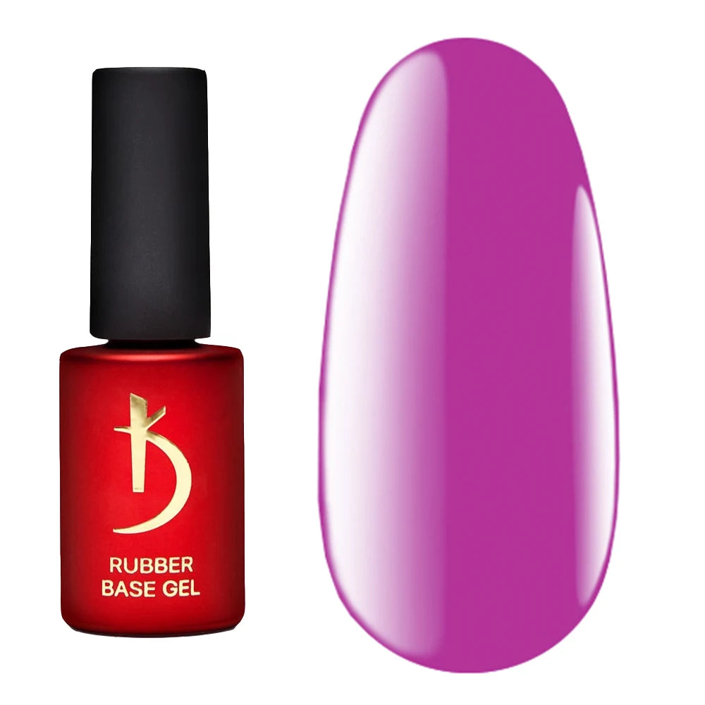Kodi Professional Color Rubber Base Gel Dragon Fruit bottle and color swatch
