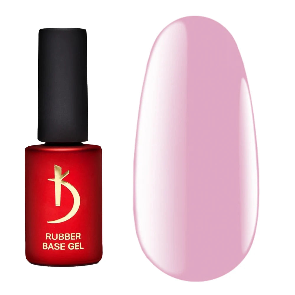 Kodi Professional Color Rubber Base Gel Sakura bottle and color swatch