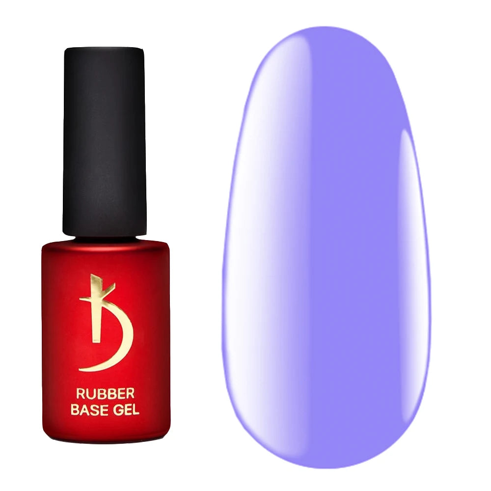 Kodi Professional Color Rubber Base Gel Violet bottle and color swatch